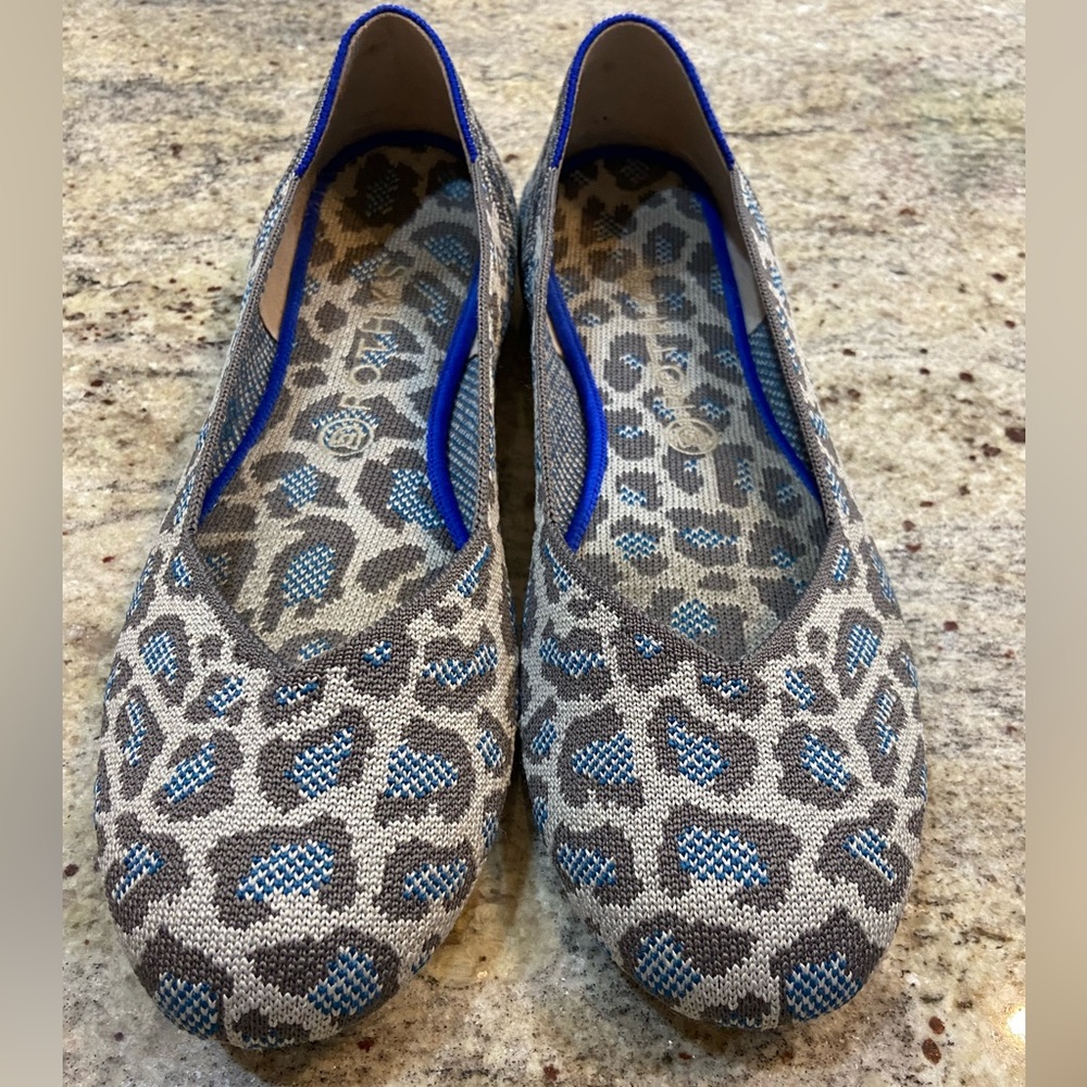 Rothy’s The Flat size 12 gray leopard